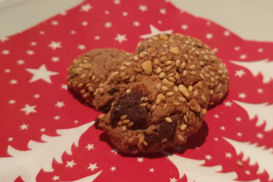 Schoko-Sesam-Keks Schoko-Sesam-Keks